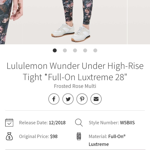 Lululemon Wunder Under High-Rise Tight *Full-On Luxtreme 28" - Picture 6 of 6